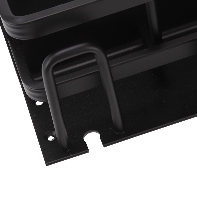 Toothbrush Holder Space Aluminum Rust Prevention Black Toothbrush Storage Rack