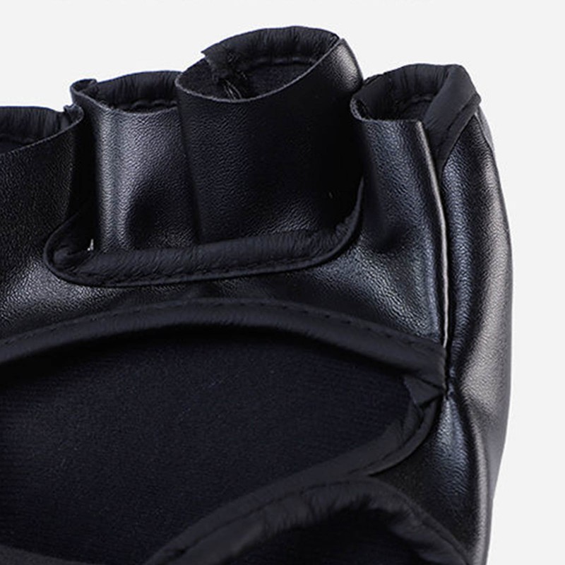 Fighting Gloves Black Tiger Paw Design Thickened Leather Latex Liner