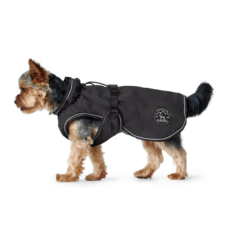 HUNTER UPPSALA Waterproof Reflective Dog Coat 75 Black