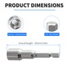 FOCKEAMS 14mm/0.55in Nut Setter Driver Drill Bit,Quick-Change,Impact Nut Driver Kit