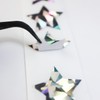 Aurora Roll Stickers RLS-014 Silver, Silver, Star Seals, Gift Stickers,
