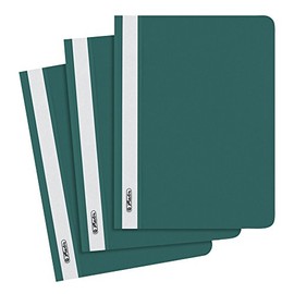 Herlitz 11409125 File Folder A5 Polypropylene with Clear Front Cover, Pack of 10