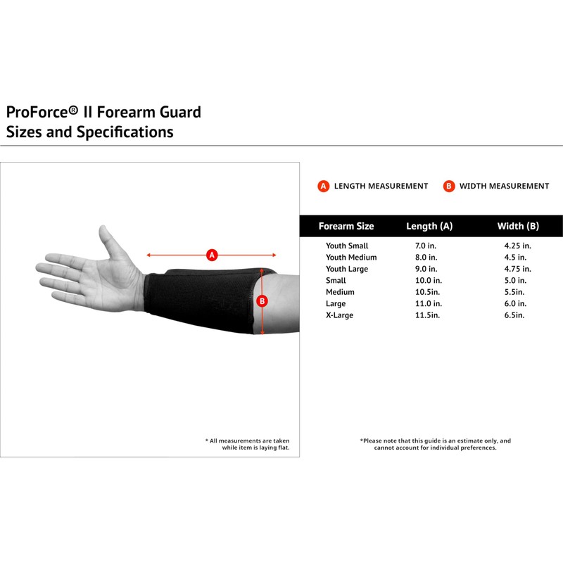 ProForce II Martial Arts Forearm Guard (White, X-Large)