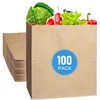 Large Brown Paper Lunch Bags, 30lb 100 Count Kraft Paper