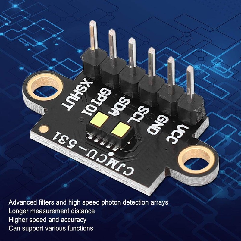 Laser Distance Sensor, VL53L1X Distance Sensor 4 Metres Flight Time