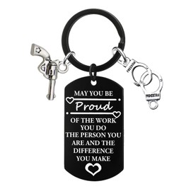 Correctional Officer Accessories Law Enforcement Keychain Police Officer Gifts for Men Corrections Officer Accessories Police academy Graduation Gift