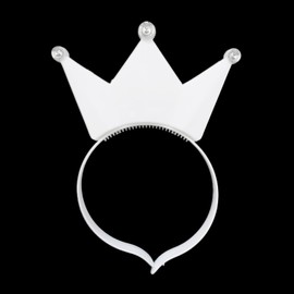 BF Souvenirs 1 x LED Headband Crown – Flashing and Luminous, Princess, King, Party, Carnival, Birthday, Themed Party, Fancy Dress