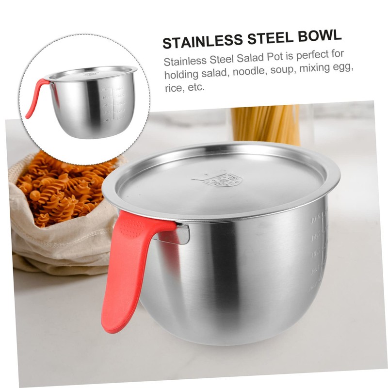 GRIRIW 1 Set Deep Mixing Bowl Stainless Steel Mixing Container