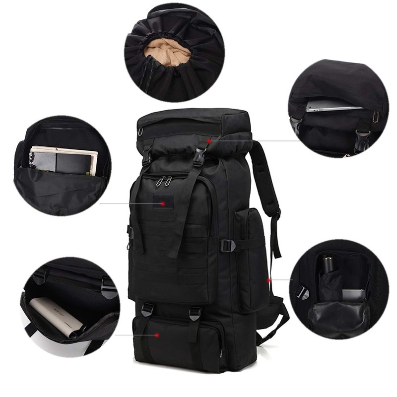 Hiking Backpack for Men 70L/100L Camping Backpack Military Rucksack Molle