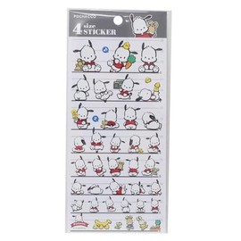 Pochacco Sticker 4 Size Sticker Sanrio