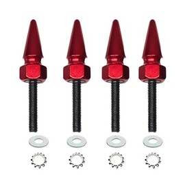 Tricktoppers Aluminum Fairing Windshield Hardware Kit Spike Bolts Windscreen Screws For 2015 Newer Harley Road Glide Motorcycles - RED (USA BRAND)