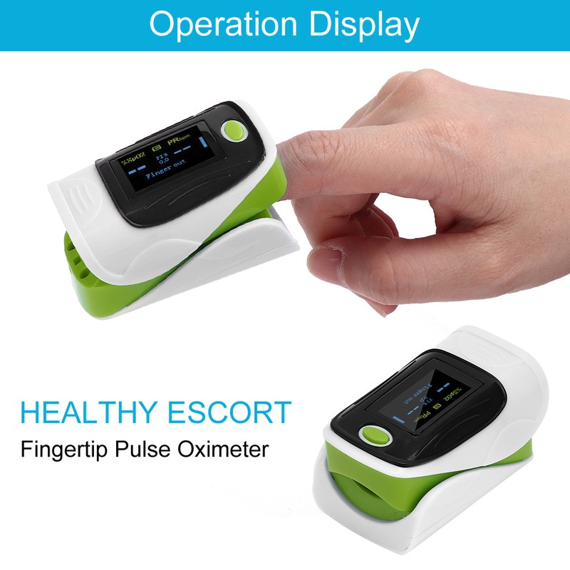 Fingertip Pulse Oximeter Blood Oxygen Saturation Pulse Rate Monitor Detector
