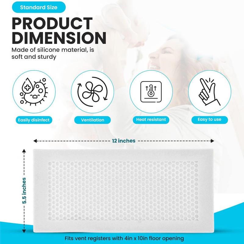 2Pcs Baby Proof Vent Cover Child Proof Safe Soft Silicone