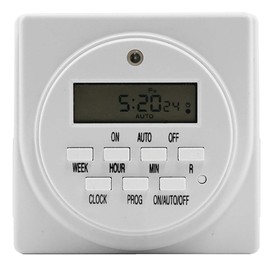 Titan Controls Apollo 9, Two Outlet 24 Hour Digital Timer, Timing Solution for Hydroponics, 120 Volt