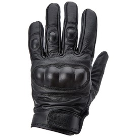 Knuckle protection Security Police LEATHER TACTICAL GLOVES (L)