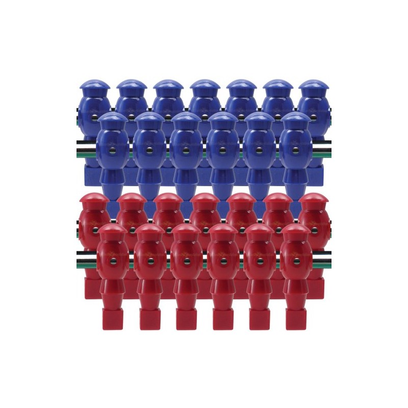 Billiard Evolution 26 Red and Blue Robotic Foosball Men