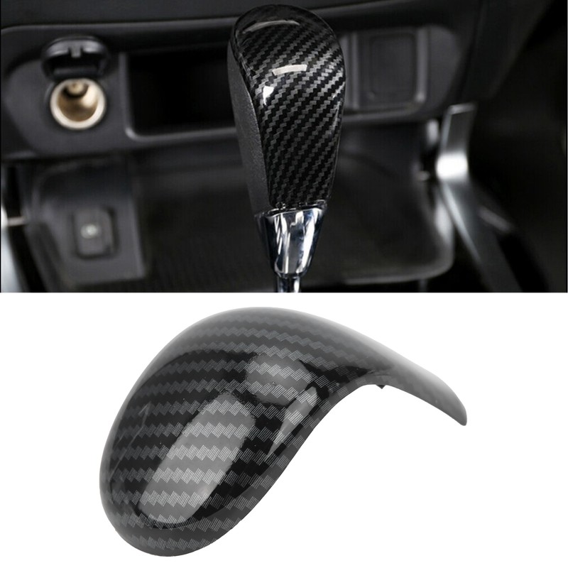 Carbon Fiber Style Gear Shift Knob Cover Fit for Nissan