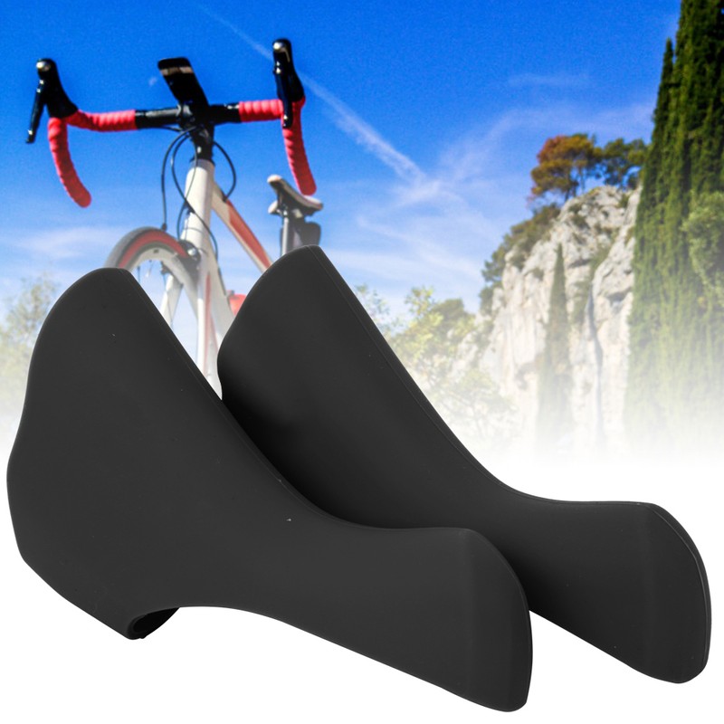 A Pair Silicone Road Bicycle Handlebar Protective Cover Comfortable Grips