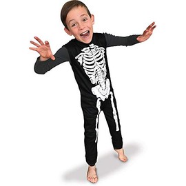 Rubies - Rubie's Skeleton - Size 5 - 6 Years - 156343M Children's Unisex Costume - 156343 M, Multicoloured