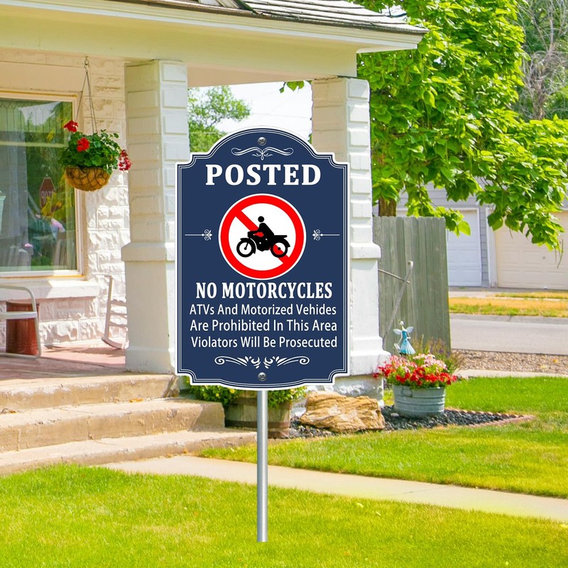 Posted No Motorcycle Prohibits ATVs And Motorized Vehicles Are Prohibited