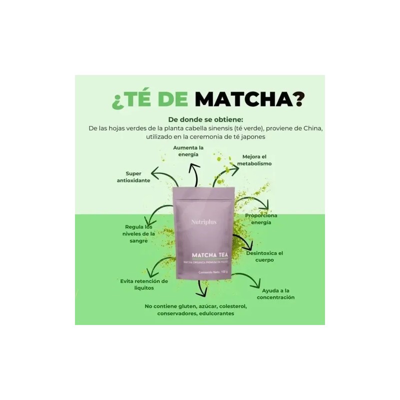 Te Matcha Organica Premium En Polvo Farmasi