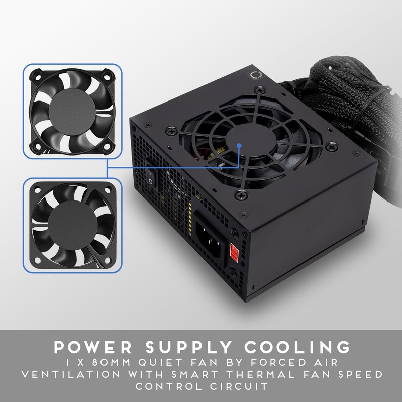 Apevia SFX-AP500W Mini ITX Solution/Micro ATX/SFX 500W Power Supply