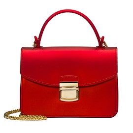 Red Clutch Purses for Women Jelly Small Crossbody Bags Formal Evening Bags Top Handle Purses for Women Mini Tote Bag