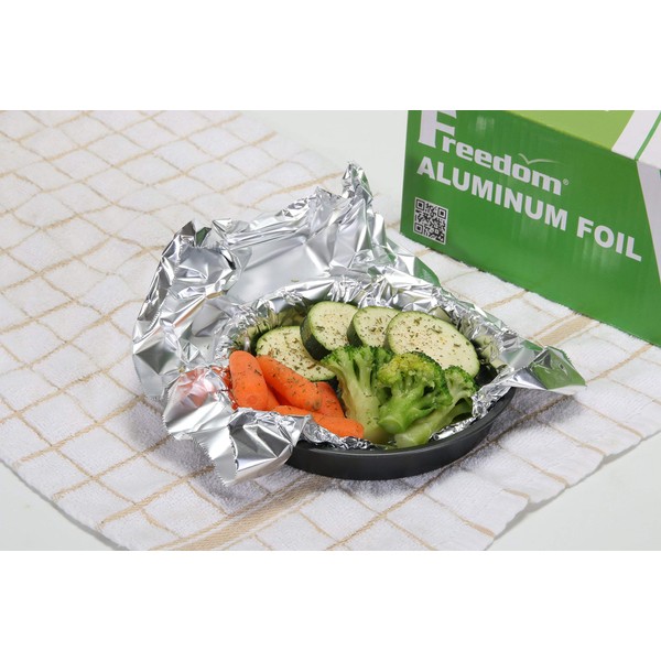 Heavy Duty Aluminum Foil Wrap, Commercial Grade 1000ft Foil Wrap for Food Service Industry, Strong Silver foil, 12 inches by 1000 Feet (1-Box)
