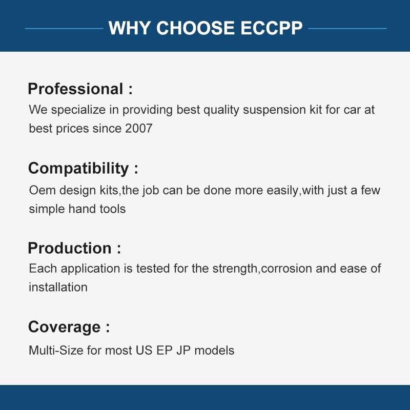 ECCPP 2PC Adjustable Rear Upper Control Arms - Compatible with