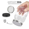 novelinks Plastic Jars with Lids 16oz, Clear 16 oz Mason