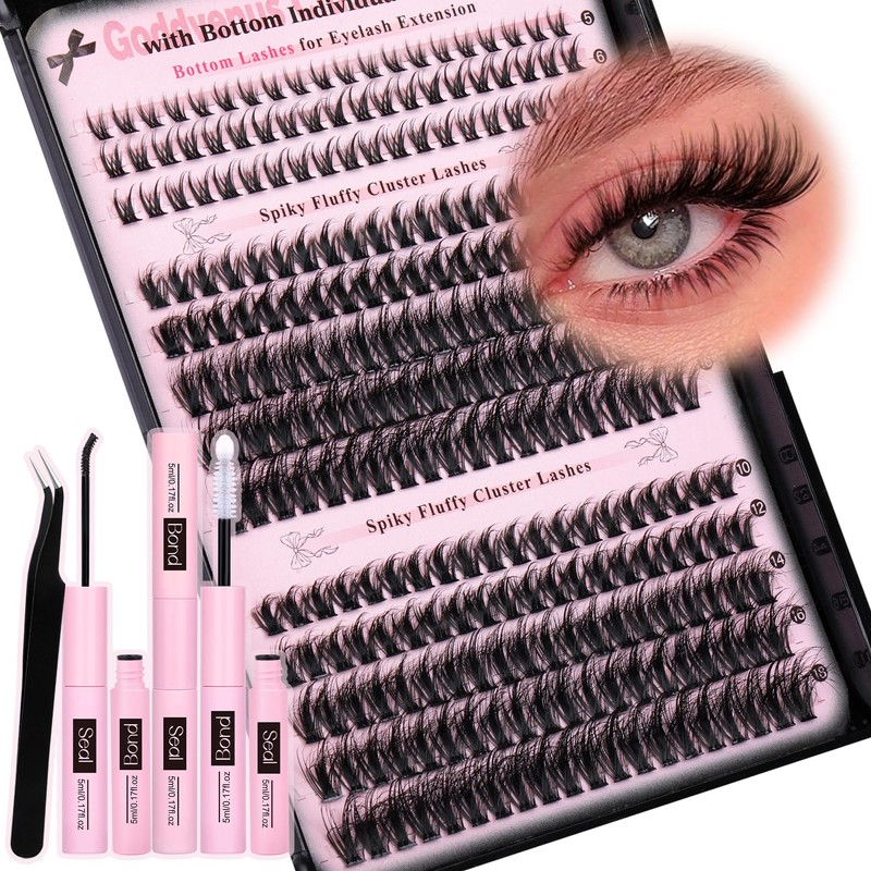 Goddvenus Wispy Lash Clusters Kit Cluster Eyelash Extensions Natural Lash