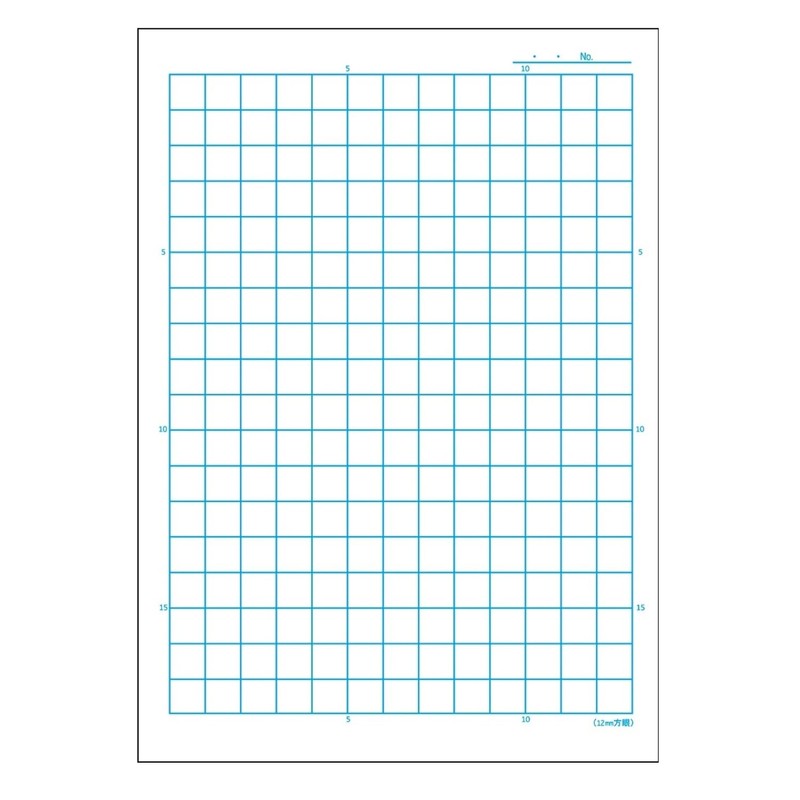 Showa Notebook, Japonica Study Book, 0.5 inch (12 mm) Square