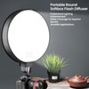 Portable Round Softbox Flash Diffuser, 40CM Foldable Round Shape Speedlite