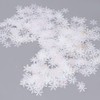 1000Pcs Snowflake Confetti 0.9in Vibrant Color Reusable Plastic Multi Purpose