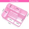 ANRUI Nail Drill Bit Holder, 28 Holes Plastic Nail Drill