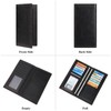 Long Wallet for Men Leather Bifold Card Holder Slim Wallet