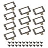 sourcing map Label Holder Pull Handles, Vintage Zinc Alloy Label