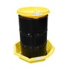 ENPAC Universal Poly Drum Funnel, Yellow, Scalloped Design, Easy Install,