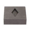 Graphite Crucible Rhombus Shape Metal Refining Scrap Melting Ingot 50