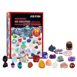 Christmas Advent Calendar Toy 24 Days Countdown Calendar Christmas Ore Toys Mineral Gift Box Toys Educational Toy Gift for Kids