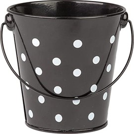 Teacher Created Resources Black Polka Dots Bucket