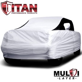 Titan Premium Multi-Layer PEVA Car Cover for Gladiator Pick-up Trucks 218". Waterproof, UV Protection, Anti-Scratch Protective Lining, Driver-Side Zippered Opening. Fits Gladiator Pickup Trucks.