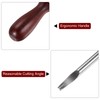 HARFINGTON Leather Edge Bevelers Tool 3# 1.2mm Steel Skiver Leather