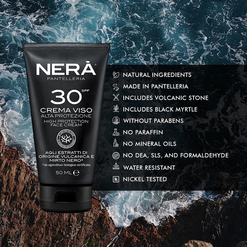 NERA Pantelleria High Protection SPF 30 Sunscreen Lotion: Water-Resistant Sunscreen