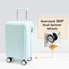 Hardside Luggage Suitcase PC+ABS with TSA Lock 8 X Double