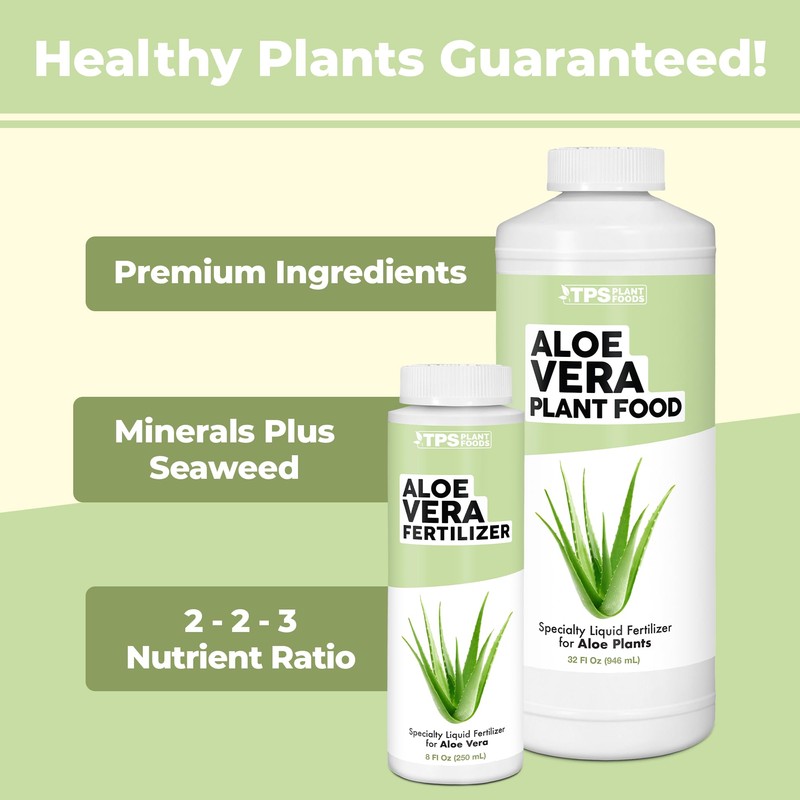 Aloe Vera Fertilizer for All Aloe and Succulent Plants, Liquid