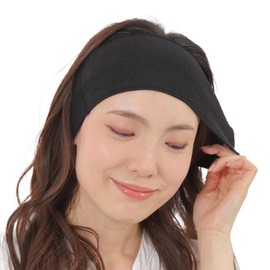 Hair Band, 100% Silk, No Pinching, Earmuffs, For Sleeping, Cold Protection, Turban, Headband, Sweatproof, Made in Japan, Gray Hair, Silk, Earmuffs, Face Washing, Sweating, Sports, Sensitive Skin, Made