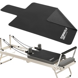 TOBWOLF 1PCS Premium Pilates Reformer Mat, 39in x 24in Non-Slip Pilates Mat Towel, Lightweight - Soft Surface - Rubber Backing, Sweat-Wicking and Quick-Drying Reformer Cover For Yoga Enthusiast