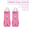 MAM Easy Active Feeding Bottle, 2 x 330ml - 6+