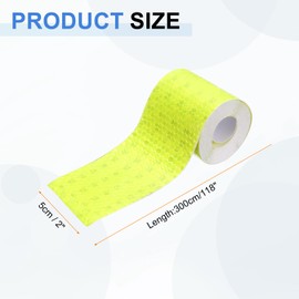HARFINGTON 3 Rolls Reflective Tape 2" x 118" High Visibility Reflective Adhesive Stickers Outdoor Waterproof for Trailer Trucks Bike Car Motorcycle Helmet Mailbox, Yellow